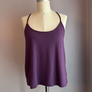 3/$12 Mossimo purple racer back tank top Size Small